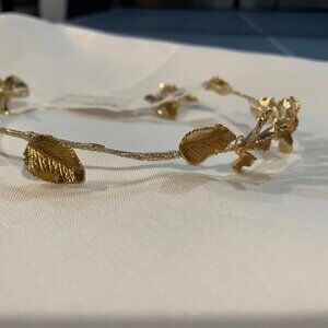 Gold Wedding Hairpiece - Untamed Petals "Dabney"